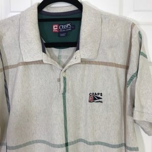 Vintage 90s chaps Ralph Lauren polo shirt tan L